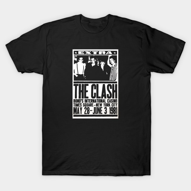 Vinatge 1981 The Clash T-Shirt by Kena Ring Arts